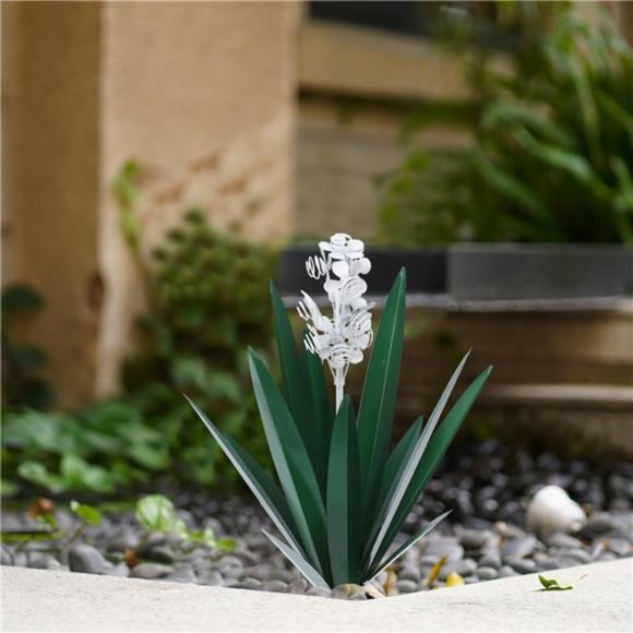 2pcs Tequila Rustic Sculpture DIY MetalAgave Plant Home Decor Rustic HandPainted - Picture 6 of 6